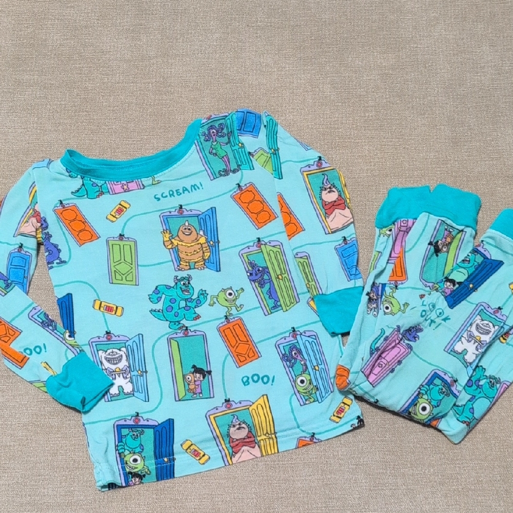 Little Sleepies 12-18m 2pc Pajamas In Monsters Inc